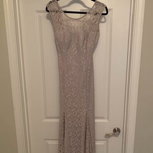 Light Grey Evening Gown